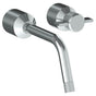 Watermark - Wall Mounted 2 Hole Lavatory Set with 8 3/4'' spout - Vintage Copper