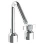 Watermark - Deck Mounted 2 Hole Lavatory Set With Angled Spout - Vintage Brass