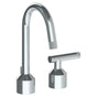 Watermark - Deck Mounted 2 Hole Lavatory Set With Gooseneck Spout - Vintage Copper