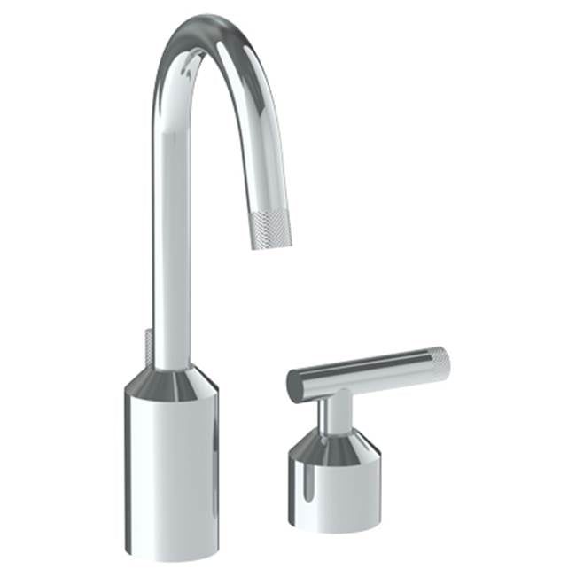 Watermark - Deck Mounted 2 Hole Extended Lavatory Set With Gooseneck Spout - Vintage Copper