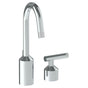 Watermark - Deck Mounted 2 Hole Extended Lavatory Set With Gooseneck Spout - Vintage Copper
