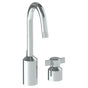 Watermark - Deck Mounted 2 Hole Extended Lavatory Set With Gooseneck Spout - Vintage Copper