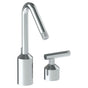 Watermark - Deck Mounted 2 Hole Extended Lavatory Set With Angled Spout - Vintage Copper