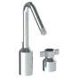 Watermark - Deck Mounted 2 Hole Extended Lavatory Set With Angled Spout - Vintage Copper