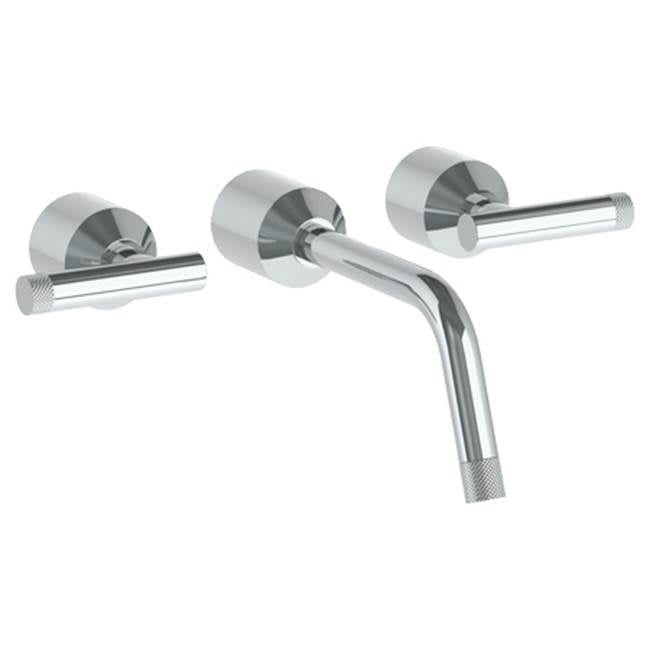 Watermark - Wall Mounted 3 Hole Lavatory Set with 8 3/4'' spout - Vintage Copper