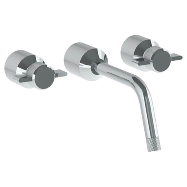 Watermark - Wall Mounted 3 Hole Lavatory Set with 8 3/4'' spout - Vintage Copper
