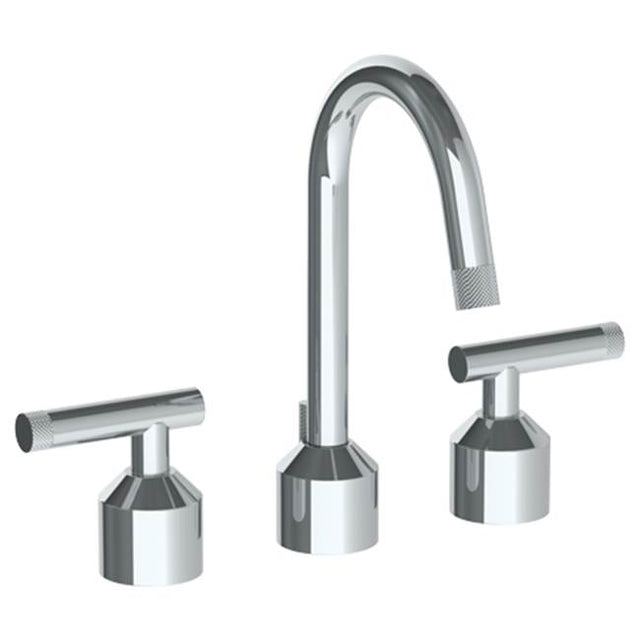 Watermark - Deck Mounted 3 Hole Lavatory Set With Gooseneck Spout - Vintage Copper