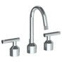 Watermark - Deck Mounted 3 Hole Lavatory Set With Gooseneck Spout - Vintage Copper