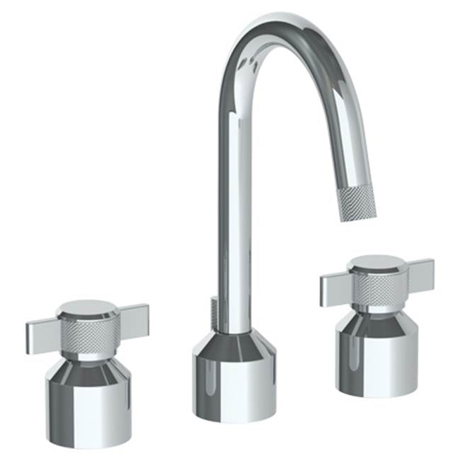 Watermark - Deck Mounted 3 Hole Lavatory Set With Gooseneck Spout - Vintage Copper
