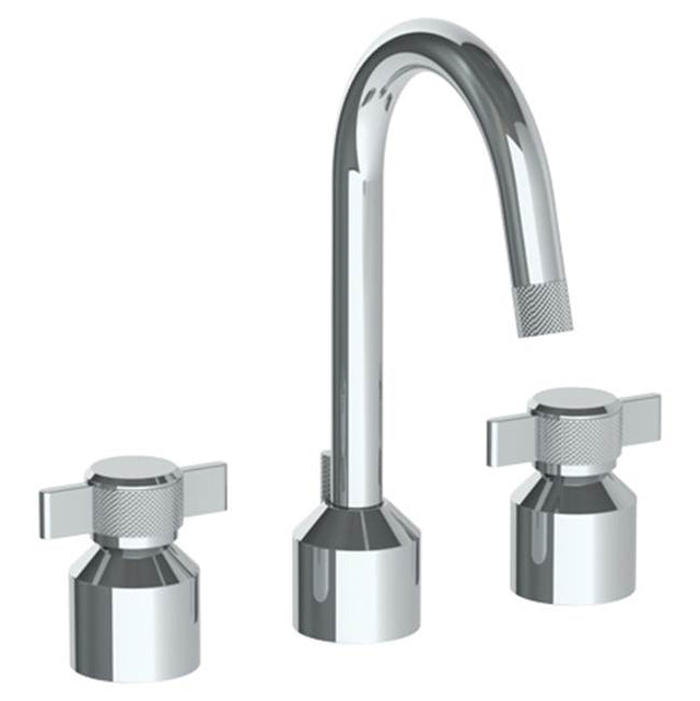 Watermark - Deck Mounted 3 Hole Lavatory Set With Gooseneck Spout - Vintage Copper
