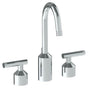 Watermark - Deck Mounted 3 Hole Extended Lavatory Set With Gooseneck Spout - Vintage Copper
