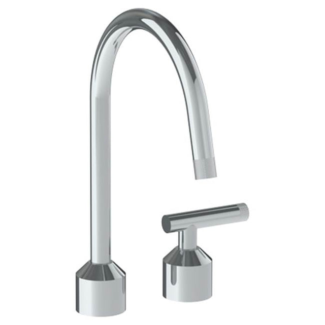 Watermark - Deck Mounted 2 Hole Kitchen Set With Gooseneck Spout - Vintage Copper