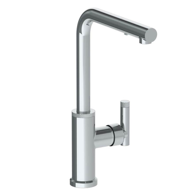 Watermark - Deck Mounted 1 Hole Square Top Kitchen Faucet with Pull Out Spray - High Spout - Vintage Copper