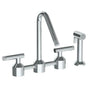 Watermark - Deck Mounted Bridge Kitchen Faucet With Independent Side Spray - Vintage Copper