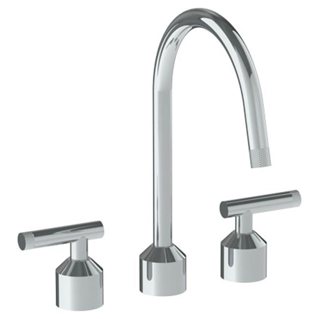 Watermark - Deck Mounted 3 Hole Kitchen Set With Gooseneck Spout - Vintage Copper