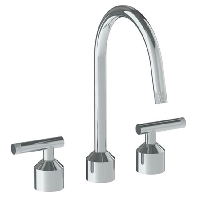 Watermark - Deck Mounted 3 Hole Kitchen Set With Gooseneck Spout - Vintage Copper