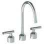 Watermark - Deck Mounted 3 Hole Kitchen Set With Gooseneck Spout - Vintage Copper