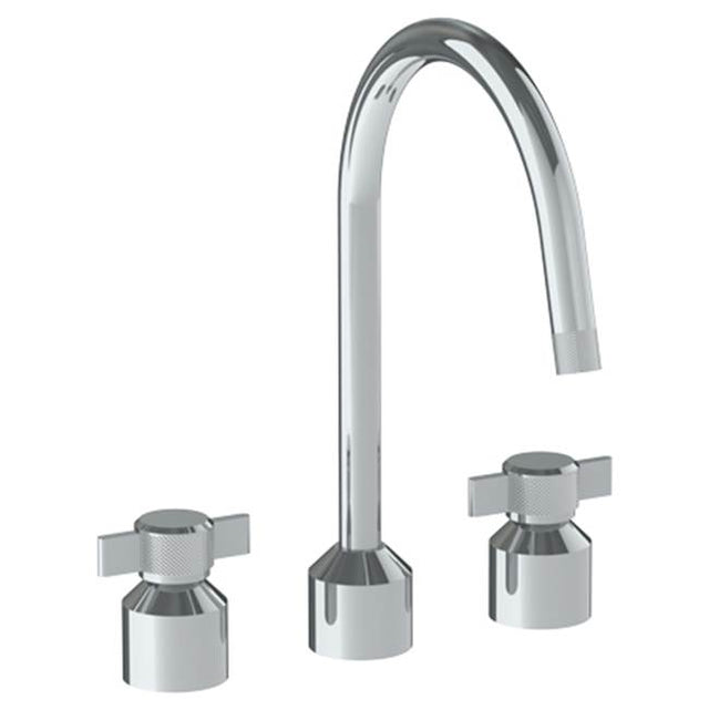 Watermark - Deck Mounted 3 Hole Kitchen Set With Gooseneck Spout - Vintage Copper