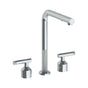 Watermark - Deck Mounted 3 Hole Square Top Kitchen Faucet with Pull Out Spray - Vintage Copper