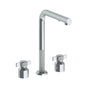 Watermark - Deck Mounted 3 Hole Square Top Kitchen Faucet with Pull Out Spray - Vintage Copper