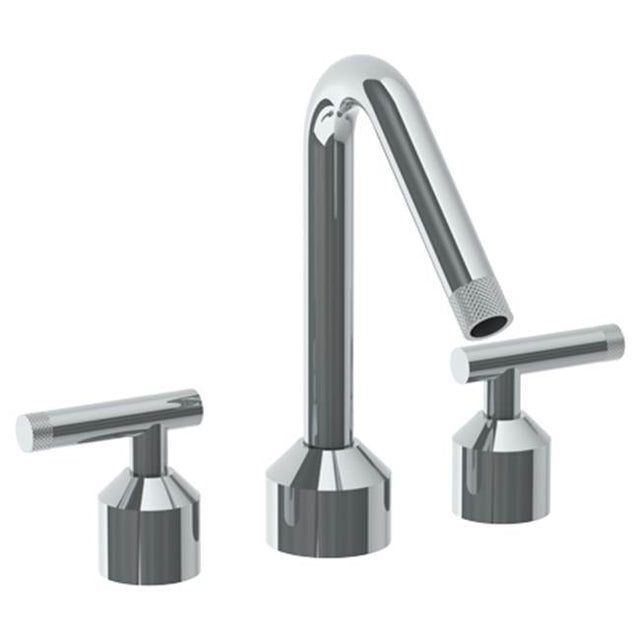 Watermark - Deck Mounted 3 Hole Bath set with Angled Spout - Vintage Copper