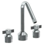 Watermark - Deck Mounted 3 Hole Bath set with Angled Spout - Vintage Copper