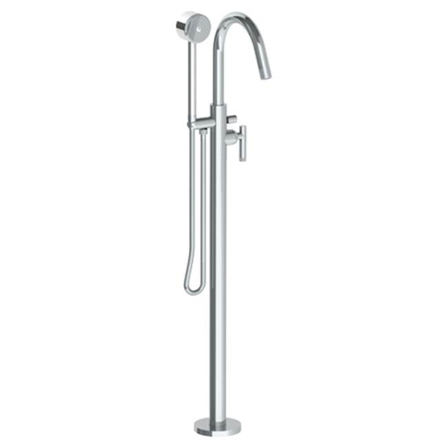 Watermark - Single Hole Floor Standing Bath Set with Hand Shower - Vintage Copper
