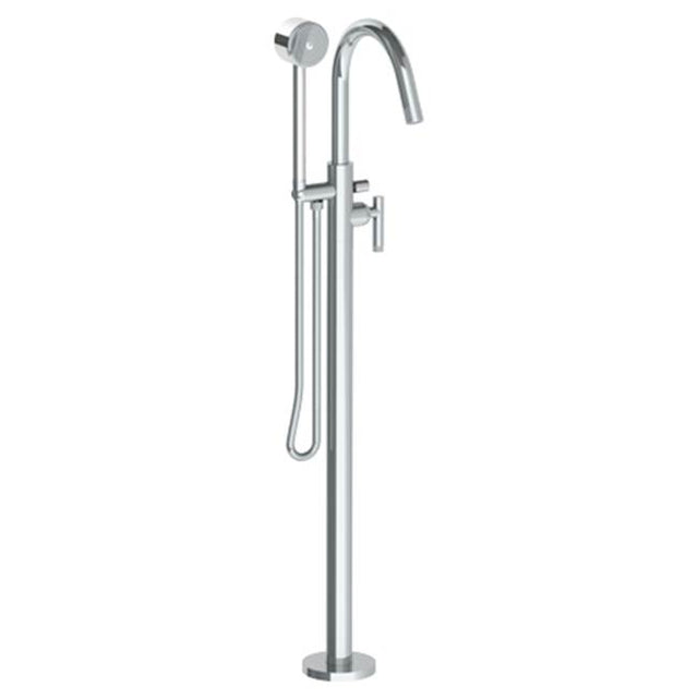 Watermark - Single Hole Floor Standing Bath Set with Hand Shower - Vintage Copper