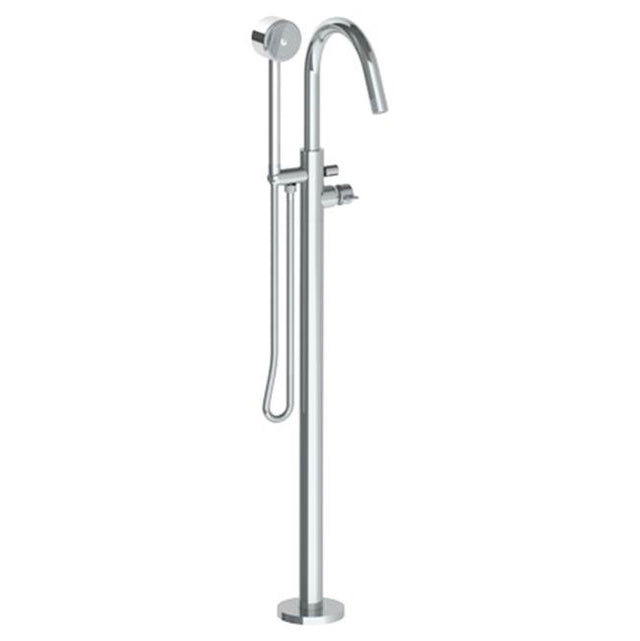 Watermark - Single Hole Floor Standing Bath Set with Hand Shower - Vintage Copper