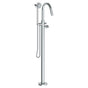 Watermark - Single Hole Floor Standing Bath Set with Hand Shower - Vintage Copper
