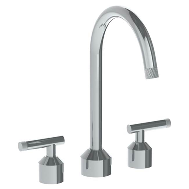 Watermark - Deck Mounted 3 Hole Bath set with Gooseneck Spout - Vintage Copper