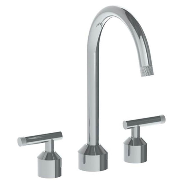 Watermark - Deck Mounted 3 Hole Bath set with Gooseneck Spout - Vintage Copper
