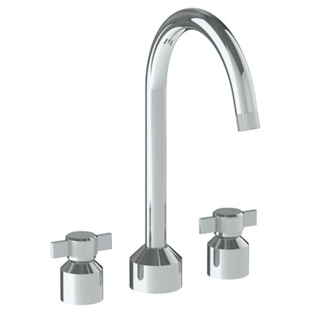 Watermark - Deck Mounted 3 Hole Bath set with Gooseneck Spout - Vintage Copper