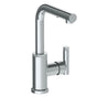 Watermark - Deck Mounted 1 Hole Square Top Prep Faucet with Pull Out Spray - Vintage Copper