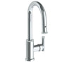 Watermark - Deck Mounted 1 Hole Gooseneck Prep Faucet with Pull Down Spray - Vintage Copper