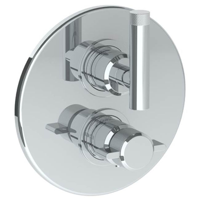 Watermark - Wall Mounted Thermostatic Shower Trim with built-in control, 7 1/2'' dia. - Vintage Copper