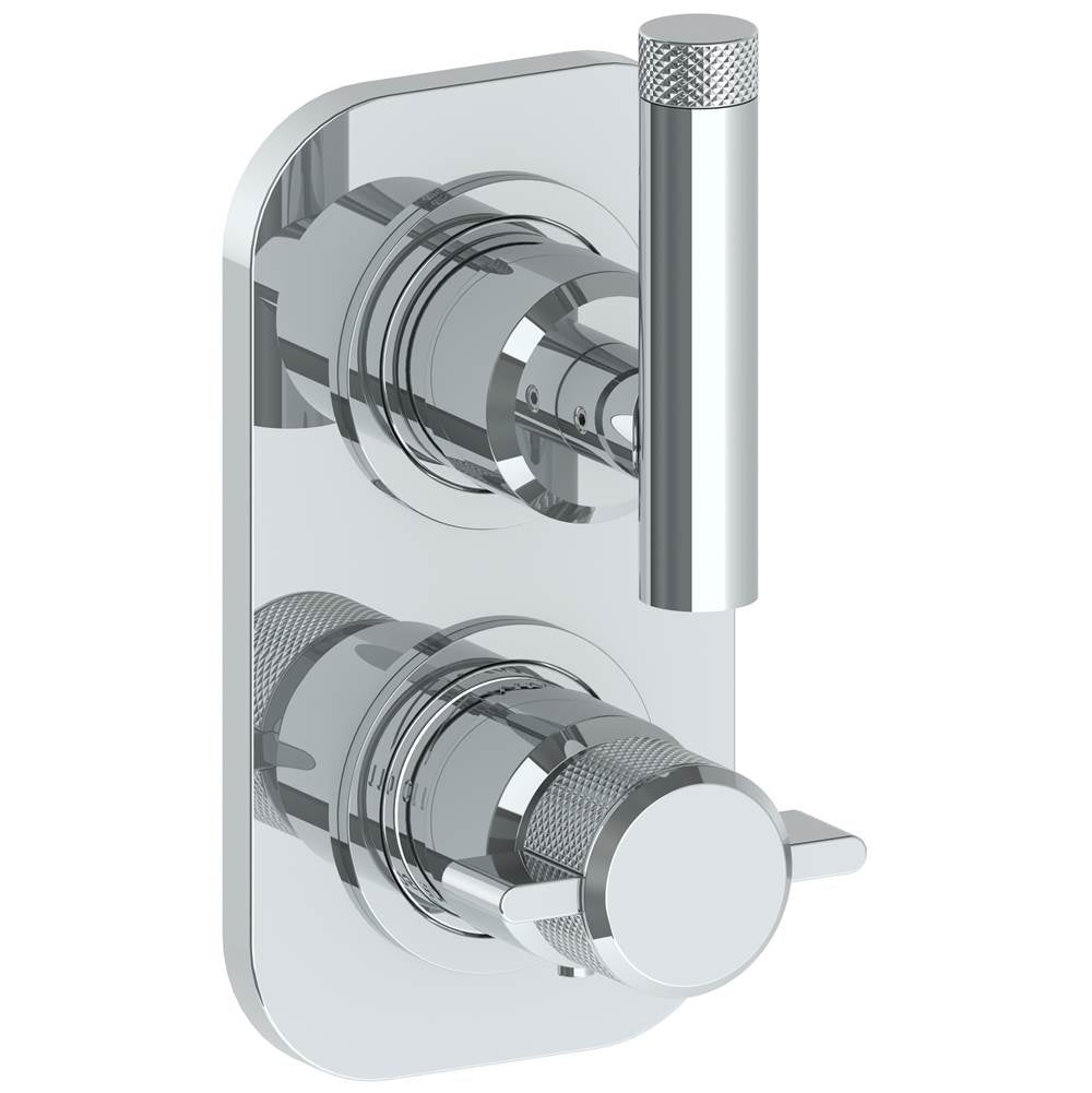 Watermark - Wall Mounted Mini Thermostatic Shower Trim with built-in control, 3 1/2'' - Vintage Copper