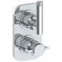 Watermark - Wall Mounted Mini Thermostatic Shower Trim with built-in control, 3 1/2'' - Vintage Copper