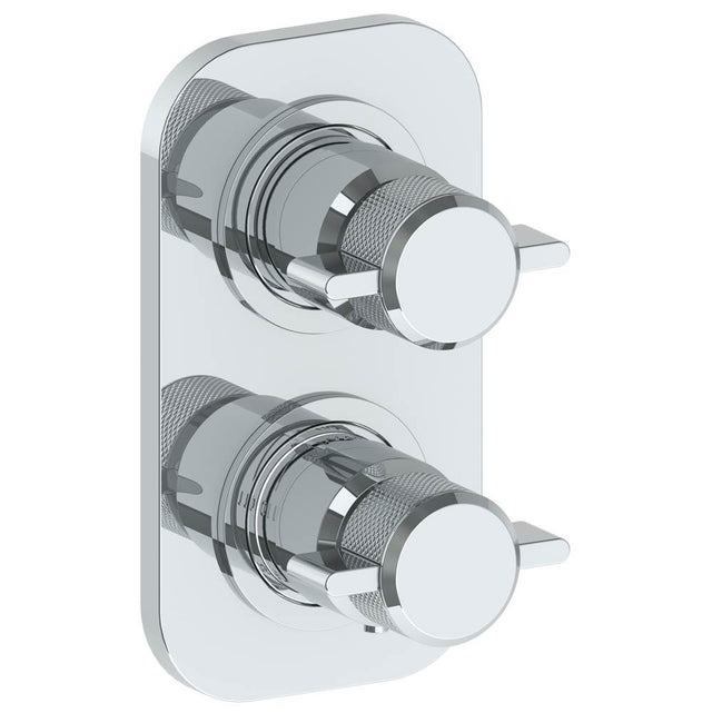Watermark - Wall Mounted Mini Thermostatic Shower Trim with built-in control, 3 1/2'' - Vintage Copper