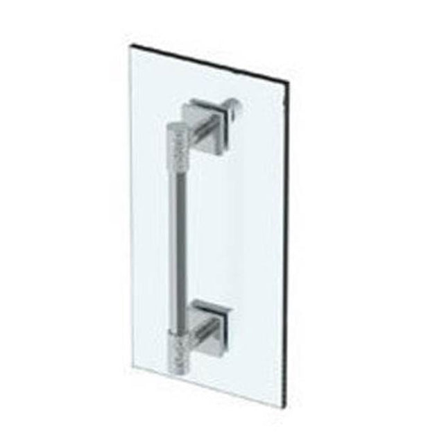 Watermark - Sense 12'' Shower Door Pull  With Knob / Glass Mount Towel Bar with Hook - Vintage Copper
