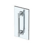 Watermark - Sense 18'' double shower door pull/ glass mount towel bar - Vintage Copper
