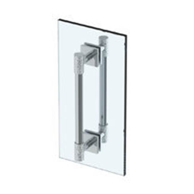 Watermark - Sense 24'' double shower door pull/ glass mount towel bar - Vintage Copper