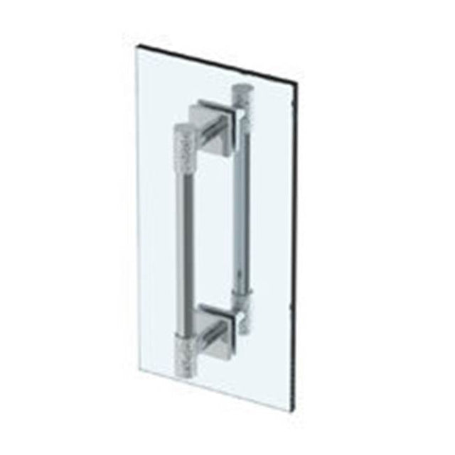 Watermark - Sense 24'' double shower door pull/ glass mount towel bar - Vintage Copper