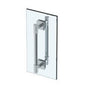 Watermark - Sense 24'' double shower door pull/ glass mount towel bar - Vintage Copper