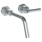 Watermark - Wall Mounted 2 Hole Lavatory Set with 8 3/4'' Spout - Vintage Copper