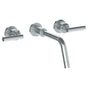 Watermark - Wall Mounted 3 Hole Lavatory Set with 8 3/4'' Spout - Vintage Copper