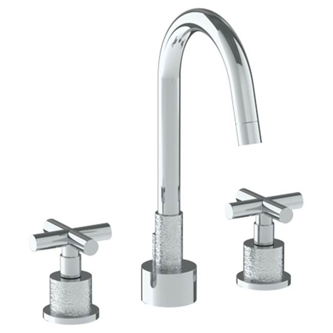 Watermark - Deck Mounted 3 Hole Extended Spout Lavatory Set - Vintage Copper