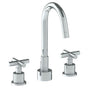 Watermark - Deck Mounted 3 Hole Extended Spout Lavatory Set - Vintage Copper