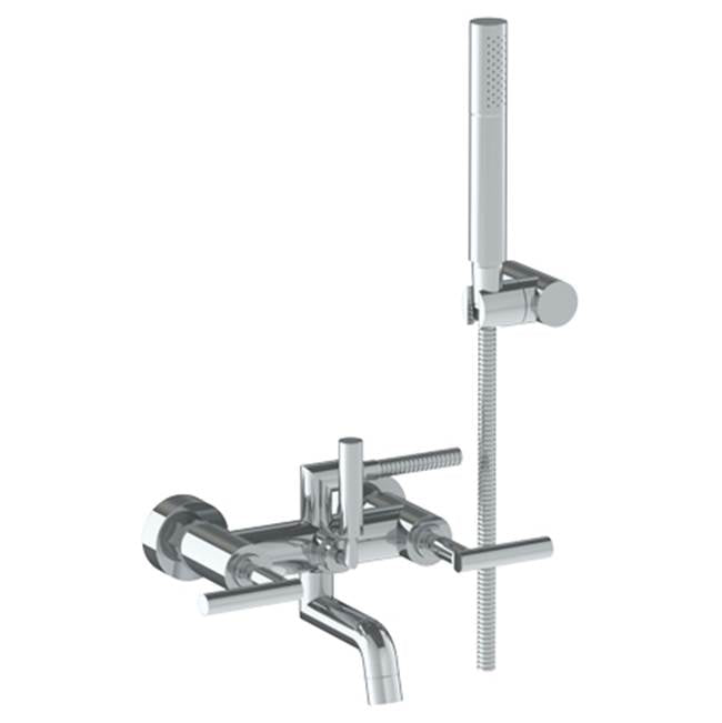 Watermark - Wall Mounted Exposed Bath Set with Hand Shower - Vintage Copper