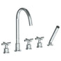 Watermark - Deck Mounted 5 Hole Bath Set - Vintage Copper
